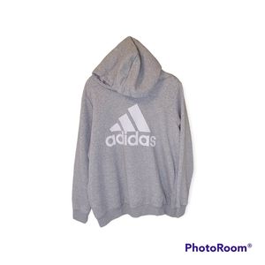 Adidas gray hoodie sweatshirt.  Size 1X. Unisex.